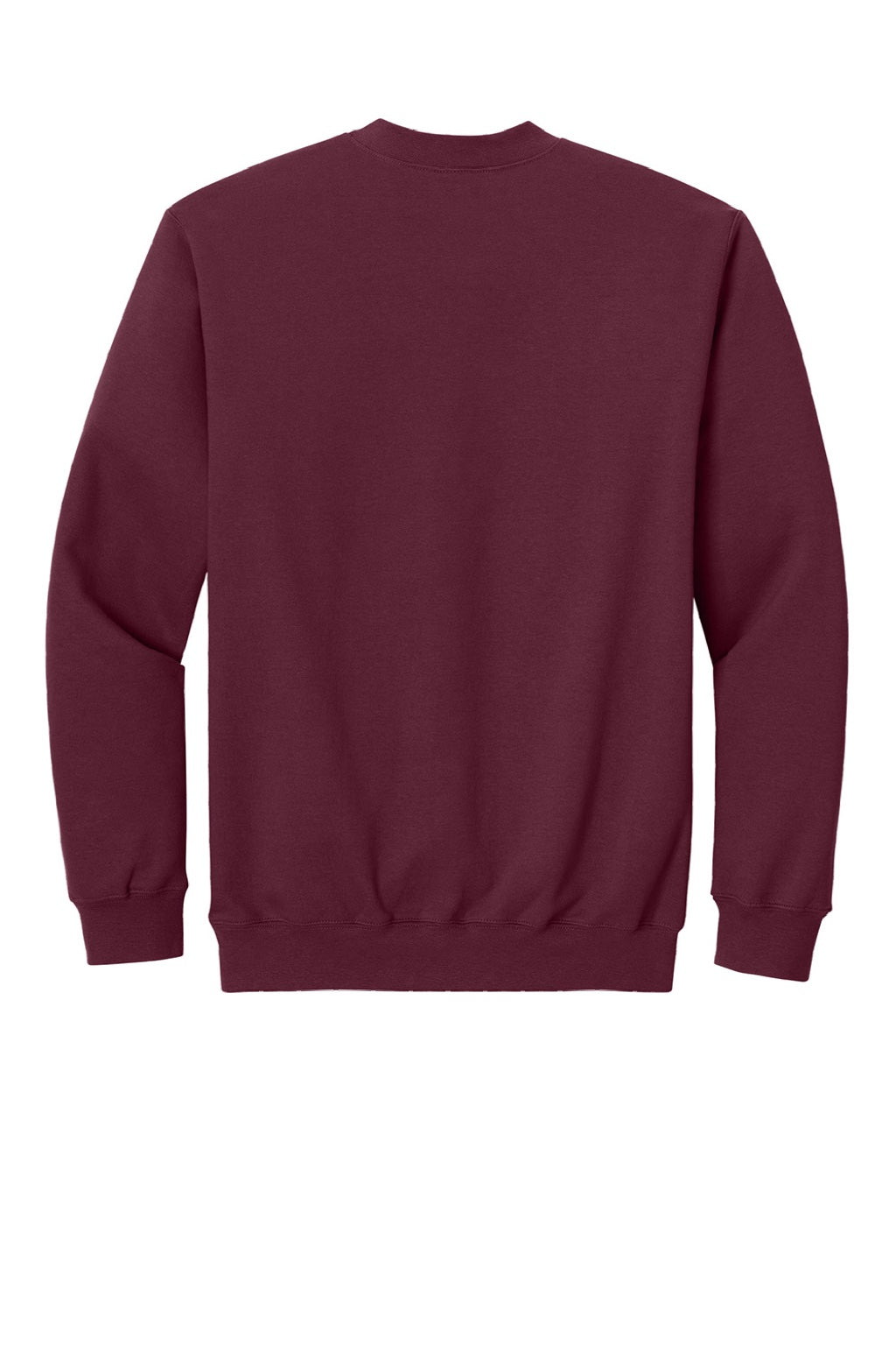 Gildan SF008 Mens Softstyle Fleece 1/4 Zip Sweatshirt Maroon Flat Back