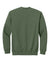 Gildan SF008 Mens Softstyle Fleece 1/4 Zip Sweatshirt Military Green Flat Back