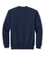 Gildan SF008 Mens Softstyle Fleece 1/4 Zip Sweatshirt Navy Blue Flat Back