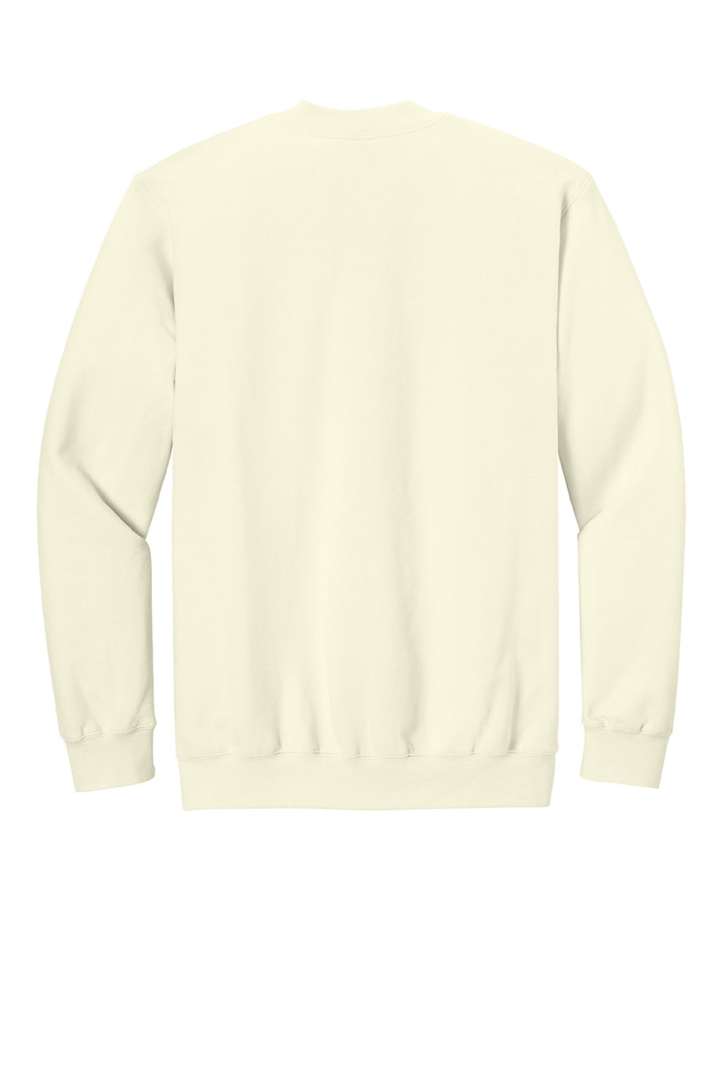 Gildan SF008 Mens Softstyle Fleece 1/4 Zip Sweatshirt Off White Flat Back