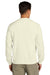 Gildan SF008 Mens Softstyle Fleece 1/4 Zip Sweatshirt Off White Model Back