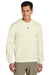 Gildan SF008 Mens Softstyle Fleece 1/4 Zip Sweatshirt Off White Model Front