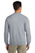 Gildan SF008 Mens Softstyle Fleece 1/4 Zip Sweatshirt Sport Grey Model Back