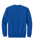 Gildan SF008 Mens Softstyle Fleece 1/4 Zip Sweatshirt Royal Blue Flat Back