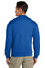 Gildan SF008 Mens Softstyle Fleece 1/4 Zip Sweatshirt Royal Blue Model Back