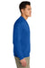 Gildan SF008 Mens Softstyle Fleece 1/4 Zip Sweatshirt Royal Blue Model Side