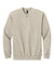 Gildan SF008 Mens Softstyle Fleece 1/4 Zip Sweatshirt Sand Flat Front