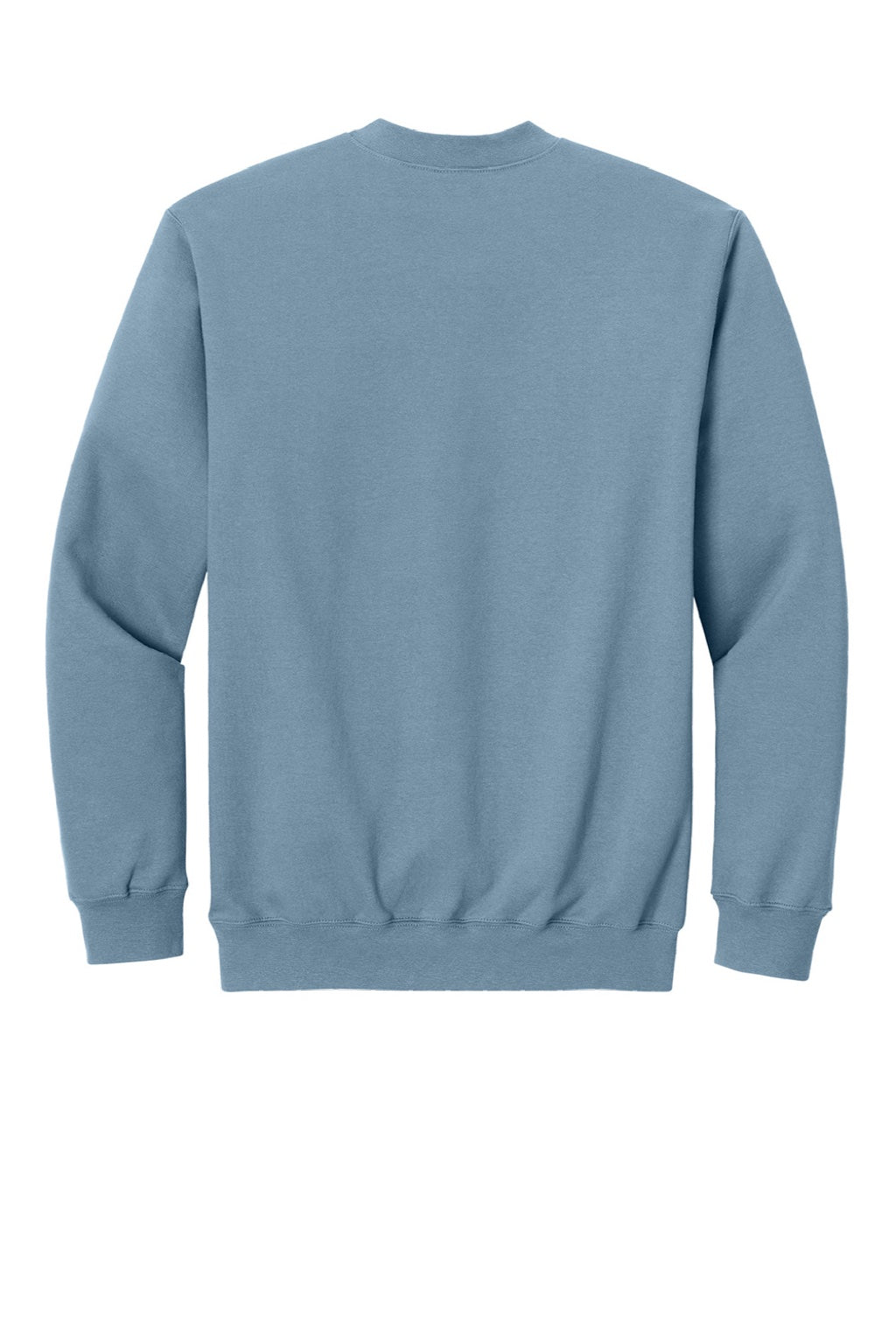 Gildan SF008 Mens Softstyle Fleece 1/4 Zip Sweatshirt Stone Blue Flat Back