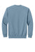 Gildan SF008 Mens Softstyle Fleece 1/4 Zip Sweatshirt Stone Blue Flat Back