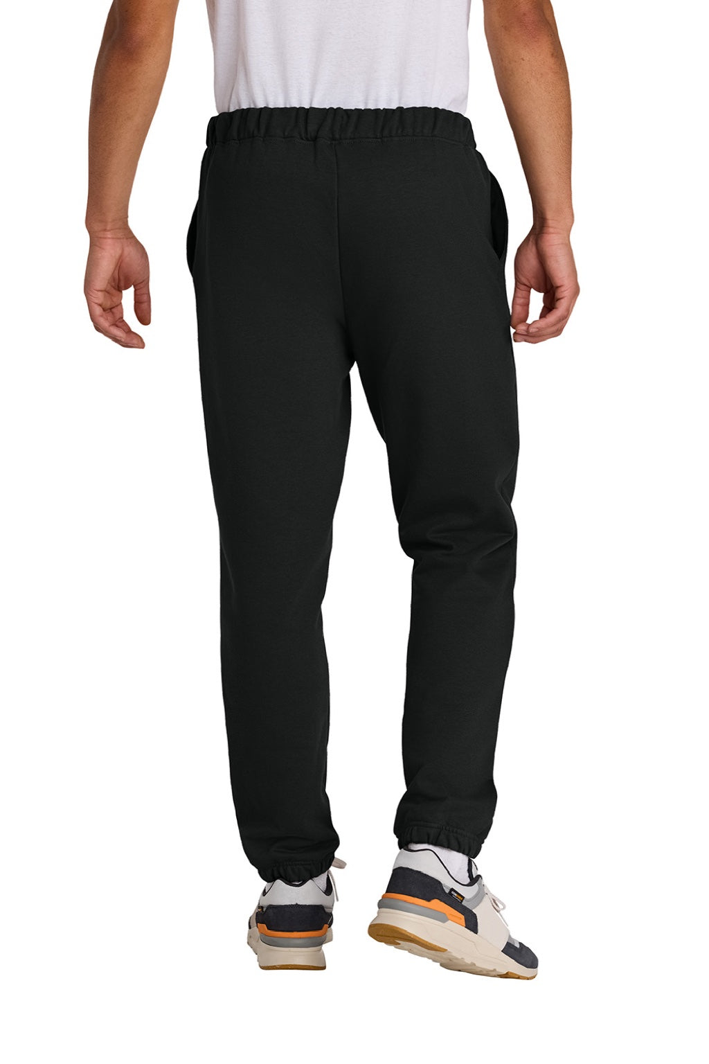 Gildan SF100 Mens Softstyle Sweatpants w/ Pockets Black Model Back