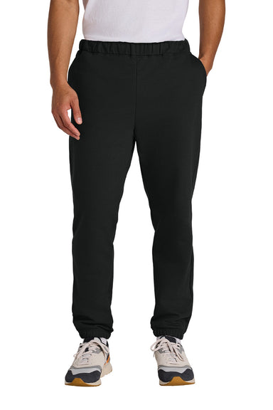 Gildan SF100 Mens Softstyle Sweatpants w/ Pockets Black Model Front