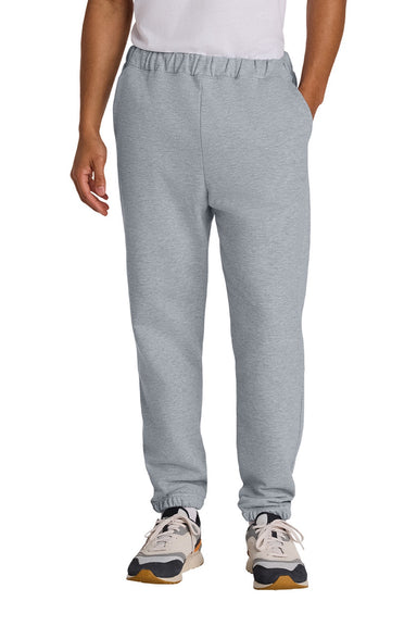 Gildan SF100 Mens Softstyle Sweatpants w/ Pockets Sport Grey Model Front
