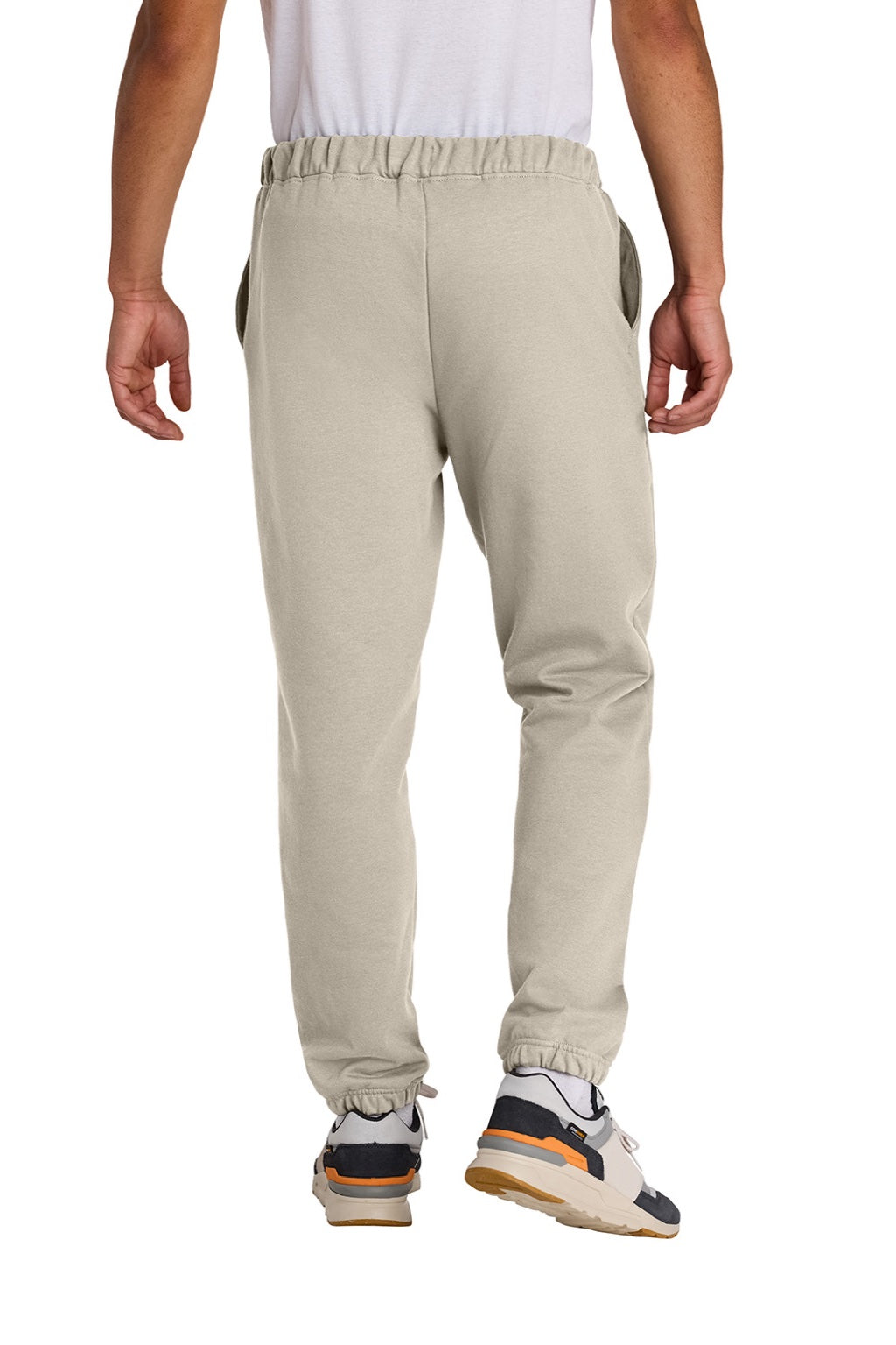 Gildan SF100 Mens Softstyle Sweatpants w/ Pockets Sand Model Back