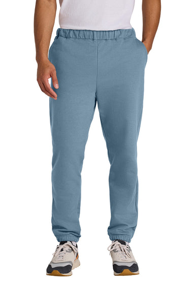 Gildan SF100 Mens Softstyle Sweatpants w/ Pockets Stone Blue Model Front