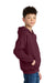 Gildan SF500B Youth Softstyle Hooded Sweatshirt Hoodie w/ Pouch Pocket Maroon Model Side