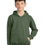 Gildan Youth Softstyle Hooded Sweatshirt Hoodie w/ Pouch Pocket - Military Green