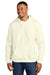 Gildan SF500 Mens Softstyle Hooded Sweatshirt Hoodie w/ Pouch Pocket Off White Model Front