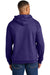 Gildan SF500 Mens Softstyle Hooded Sweatshirt Hoodie w/ Pouch Pocket Purple Model Back