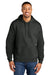 Gildan SF500 Mens Softstyle Hooded Sweatshirt Hoodie w/ Pouch Pocket Smoke Grey Model Front