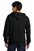 Gildan SF600 Mens Softstyle Fleece Full Zip Hooded Sweatshirt Hoodie w/ Pockets Black Model Back