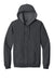 Gildan SF600 Mens Softstyle Fleece Full Zip Hooded Sweatshirt Hoodie w/ Pockets Heather Dark Grey Flat Front