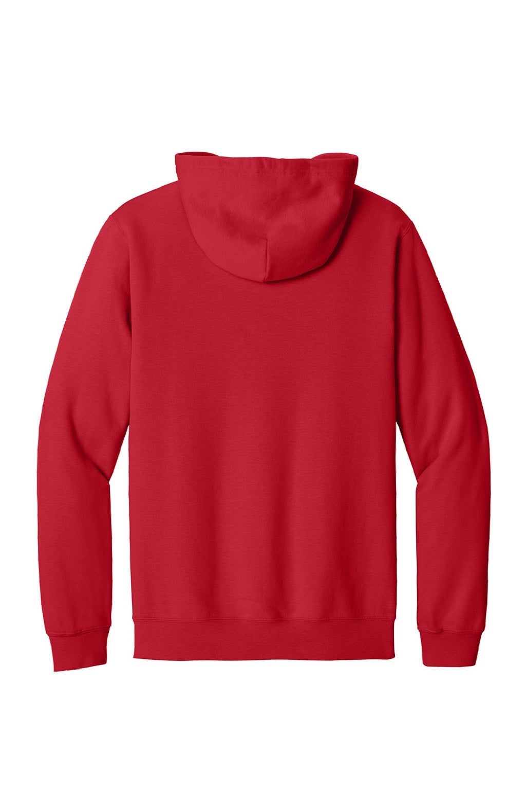 Gildan SF600 Mens Softstyle Fleece Full Zip Hooded Sweatshirt Hoodie w/ Pockets Red Flat Back