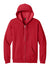 Gildan SF600 Mens Softstyle Fleece Full Zip Hooded Sweatshirt Hoodie w/ Pockets Red Flat Front