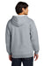 Gildan SF600 Mens Softstyle Fleece Full Zip Hooded Sweatshirt Hoodie w/ Pockets Sport Grey Model Back
