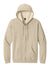 Gildan SF600 Mens Softstyle Fleece Full Zip Hooded Sweatshirt Hoodie w/ Pockets Sand Brown Flat Front