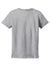 Hanes SL04 Womens Perfect-T Short Sleeve Crewneck T-Shirt Light Steel Grey Flat Back