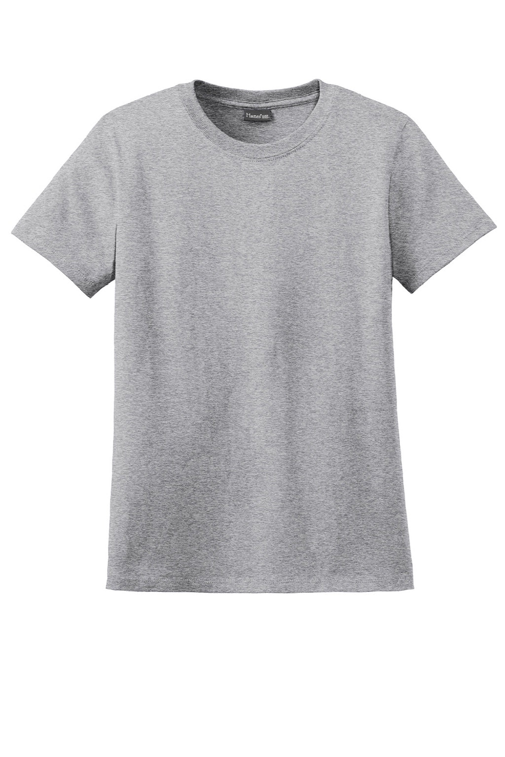 Hanes SL04 Womens Perfect-T Short Sleeve Crewneck T-Shirt Light Steel Grey Flat Front