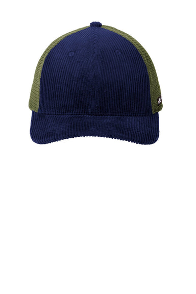 Spacecraft Hats SPC1 Mens Spacecraft Conway Trucker Hat Midnight Navy Blue/Sage Green Flat Front