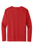 Sport-Tek ST100LS Mens Moisture Wicking Competitor United Long Sleeve Crewneck T-Shirt Deep Red/White Flat Back