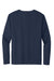 Sport-Tek ST100LS Mens Moisture Wicking Competitor United Long Sleeve Crewneck T-Shirt True Navy Blue/White Flat Back