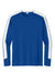 Sport-Tek ST100LS Mens Moisture Wicking Competitor United Long Sleeve Crewneck T-Shirt True Royal Blue/White Flat Front