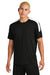 Sport-Tek ST100 Mens Moisture Wicking Competitor United Short Sleeve Crewneck T-Shirt Black/White Model Front