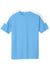 Sport-Tek ST100 Mens Moisture Wicking Competitor United Short Sleeve Crewneck T-Shirt Carolina Blue/White Flat Front