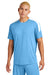 Sport-Tek ST100 Mens Moisture Wicking Competitor United Short Sleeve Crewneck T-Shirt Carolina Blue/White Model Front