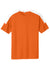 Sport-Tek ST100 Mens Moisture Wicking Competitor United Short Sleeve Crewneck T-Shirt Deep Orange/White Flat Front