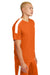 Sport-Tek ST100 Mens Moisture Wicking Competitor United Short Sleeve Crewneck T-Shirt Deep Orange/White Model Side