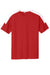 Sport-Tek ST100 Mens Moisture Wicking Competitor United Short Sleeve Crewneck T-Shirt Deep Red/White Flat Front