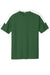 Sport-Tek ST100 Mens Moisture Wicking Competitor United Short Sleeve Crewneck T-Shirt Forest Green/White Flat Front