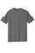 Sport-Tek ST100 Mens Moisture Wicking Competitor United Short Sleeve Crewneck T-Shirt Iron Grey/White Flat Front