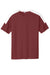 Sport-Tek ST100 Mens Moisture Wicking Competitor United Short Sleeve Crewneck T-Shirt Maroon/White Flat Front