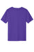 Sport-Tek ST100 Mens Moisture Wicking Competitor United Short Sleeve Crewneck T-Shirt Purple/White Flat Back