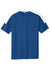 Sport-Tek ST100 Mens Moisture Wicking Competitor United Short Sleeve Crewneck T-Shirt Royal Blue/White Flat Front