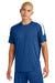 Sport-Tek ST100 Mens Moisture Wicking Competitor United Short Sleeve Crewneck T-Shirt Royal Blue/White Model Front