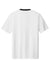 Sport-Tek ST100 Mens Moisture Wicking Competitor United Short Sleeve Crewneck T-Shirt White/Black Flat Back