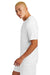 Sport-Tek ST100 Mens Moisture Wicking Competitor United Short Sleeve Crewneck T-Shirt White Model Side