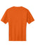 Sport-Tek ST101 Mens Moisture Wicking Competitor United Short Sleeve V-Neck T-Shirt Deep Orange/White Flat Back
